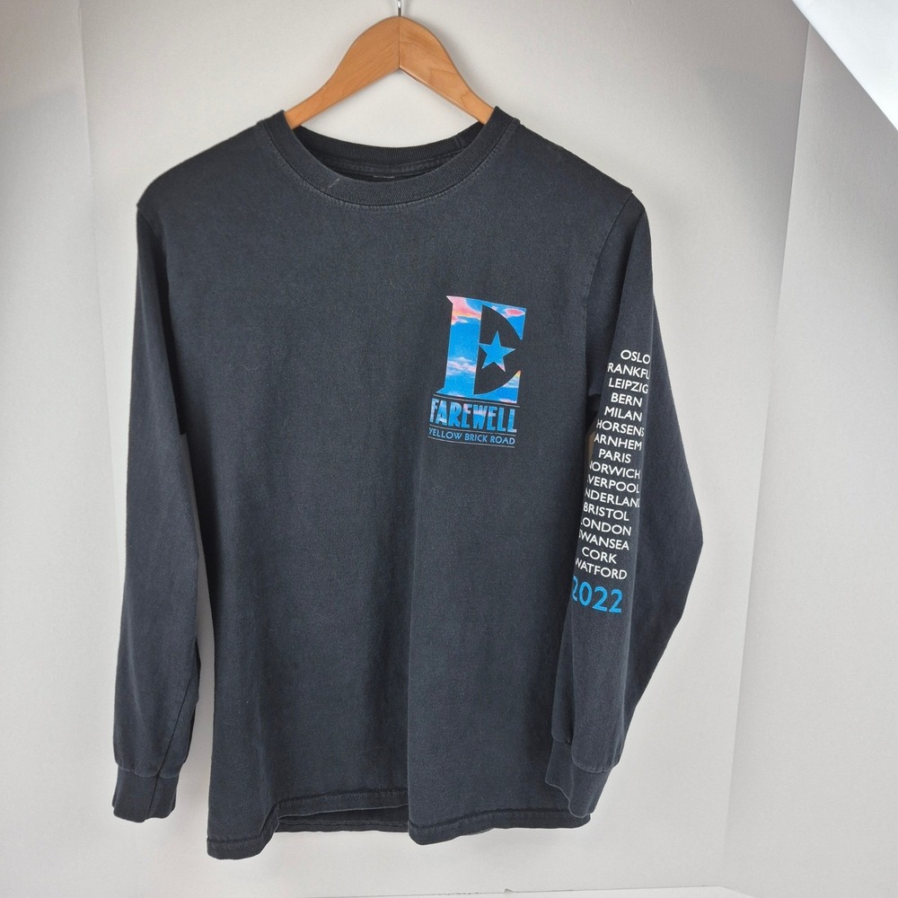 Elton John Farewell Yellow Brick Road Tour Long Sleeve‎ T Shirt Small Tee 2022